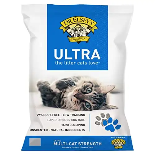 Очень комкующийся наполнитель для кошачьего туалета Precious Cat, без запаха.