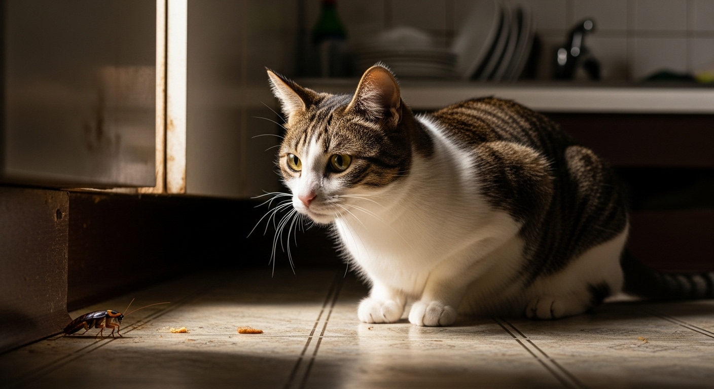 Отпугивают ли кошки тараканов?