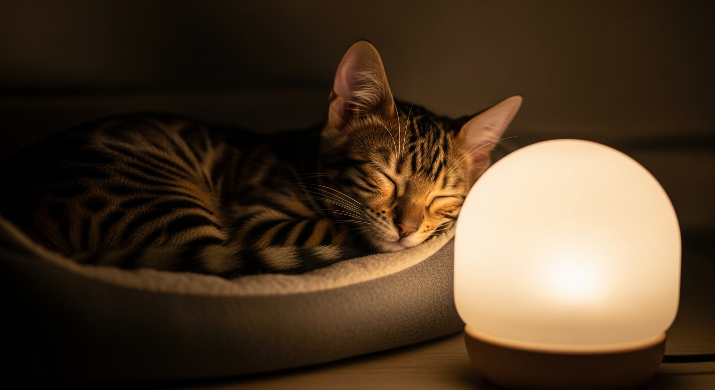 Стоит ли оставлять котенку включенным свет на ночь?
