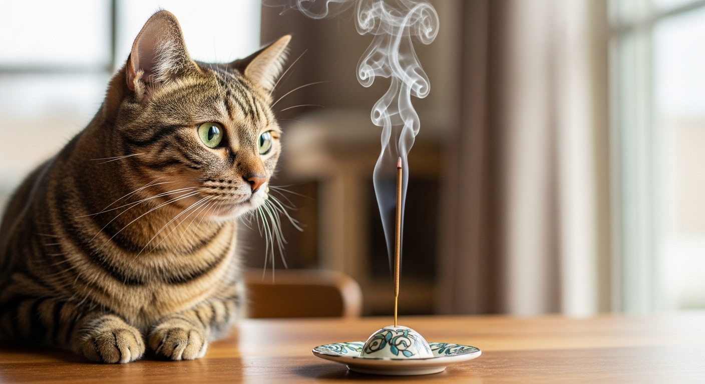 Является ли сжигание благовоний вредным или токсичным для кошек?