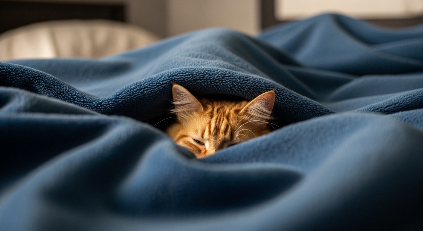 Могут ли кошки задохнуться под одеялами?
