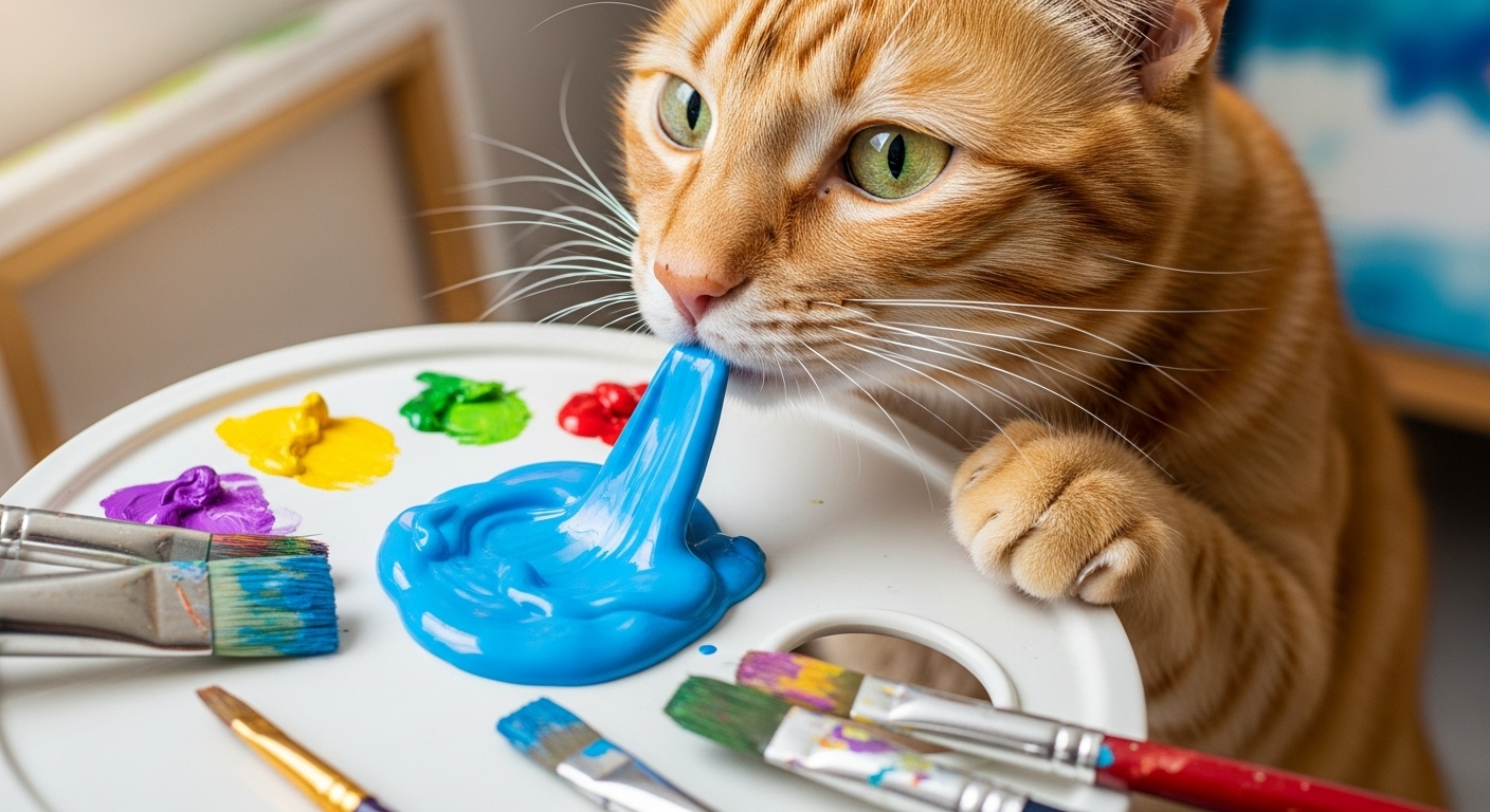 Акриловая краска токсична для кошек?