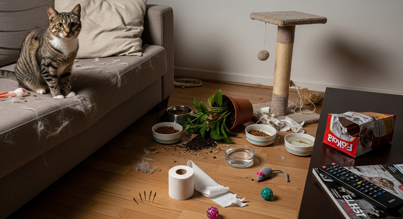 Почему нельзя оставлять кошек одних на 3 дня