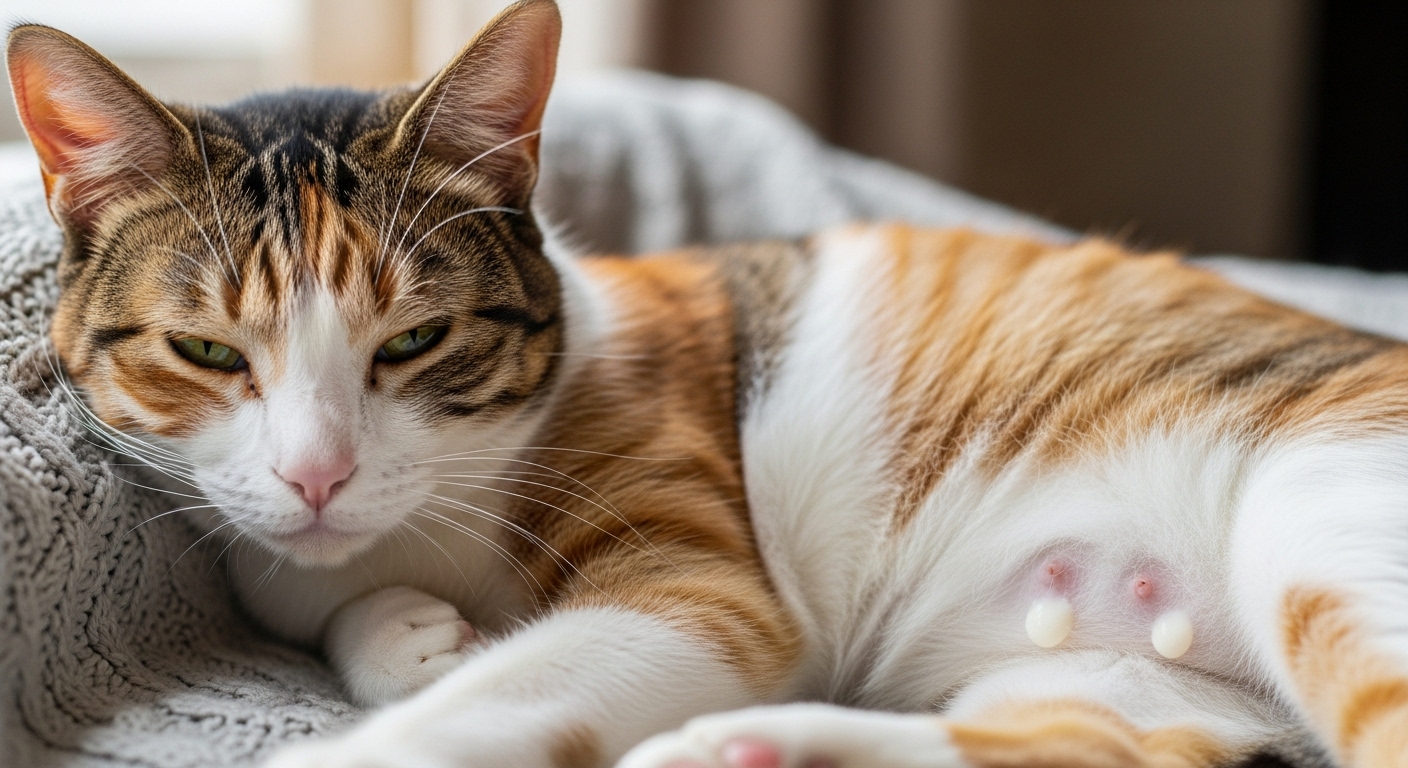 Может ли стерилизованная кошка давать молоко?